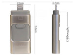 3 in 1 Flash Drive for iPhones - Smartphones - PCs