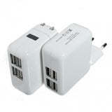 Accessories - 4-Ports USB Power Adapter Travel Charger