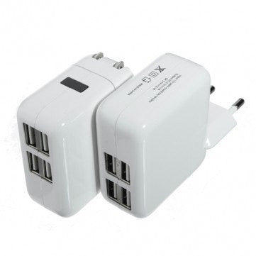 Accessories - 4-Ports USB Power Adapter Travel Charger