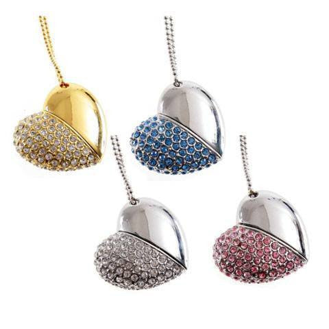 Accessories - Diamond Heart USB 2.0 Flash Drive 64GB