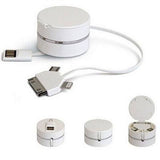 Accessories - Round Box Single Pull Retractable USB Cable