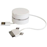 Accessories - Round Box Single Pull Retractable USB Cable