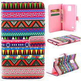 Accessories - Tribe Pattern Leather Case For Samsung Note 4