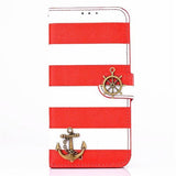 Accessories - Wallet Stripe Leather Case For IPhone 6 4.7"