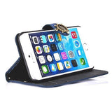 Accessories - Wallet Stripe Leather Case For IPhone 6 4.7"