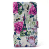 Accessories - White Flower Stand Leather Case For Samsung S6