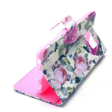 Accessories - White Flower Stand Leather Case For Samsung S6